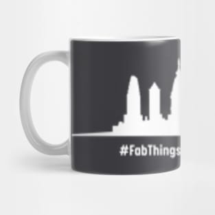 Fab Things Happen in Philly Skyline-white Mug